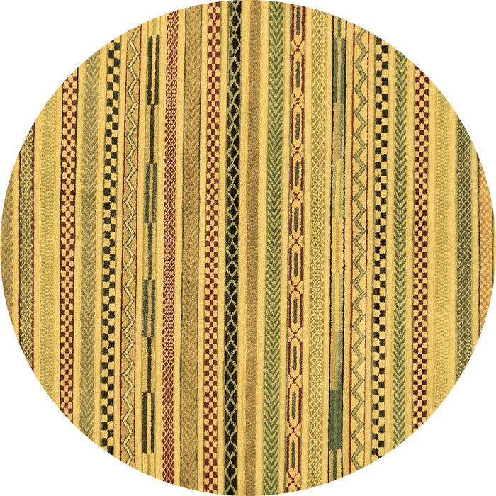 Round Machine Washable Abstract Brown Modern Rug, wshabs2184brn