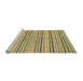 Sideview of Machine Washable Abstract Metallic Gold Rug, wshabs2185