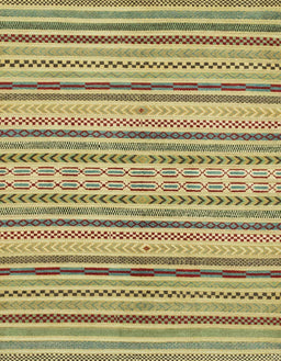 Abstract Metallic Gold Modern Rug, abs2185