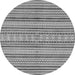 Round Abstract Gray Modern Rug, abs2185gry