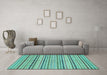 Machine Washable Abstract Light Blue Modern Rug in a Living Room, wshabs2185lblu