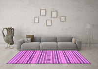 Machine Washable Abstract Purple Modern Rug, wshabs2185pur