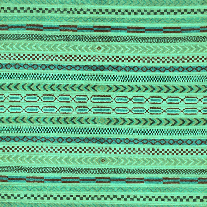 Machine Washable Abstract Turquoise Modern Area Rugs, wshabs2185turq
