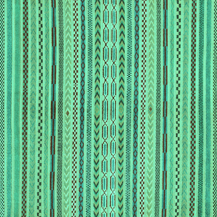 Square Abstract Turquoise Modern Rug, abs2185turq