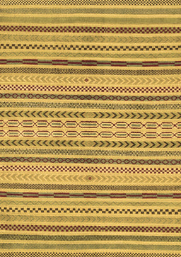 Abstract Brown Modern Rug, abs2185brn
