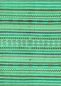 Abstract Turquoise Modern Rug, abs2185turq