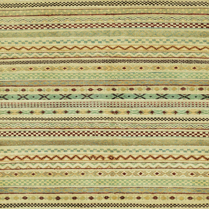 Square Abstract Dark Brown Modern Rug, abs2186