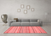 Machine Washable Abstract Red Modern Rug, wshabs2186red