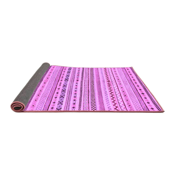 Sideview of Abstract Purple Modern Rug, abs2186pur