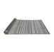 Sideview of Abstract Gray Modern Rug, abs2186gry