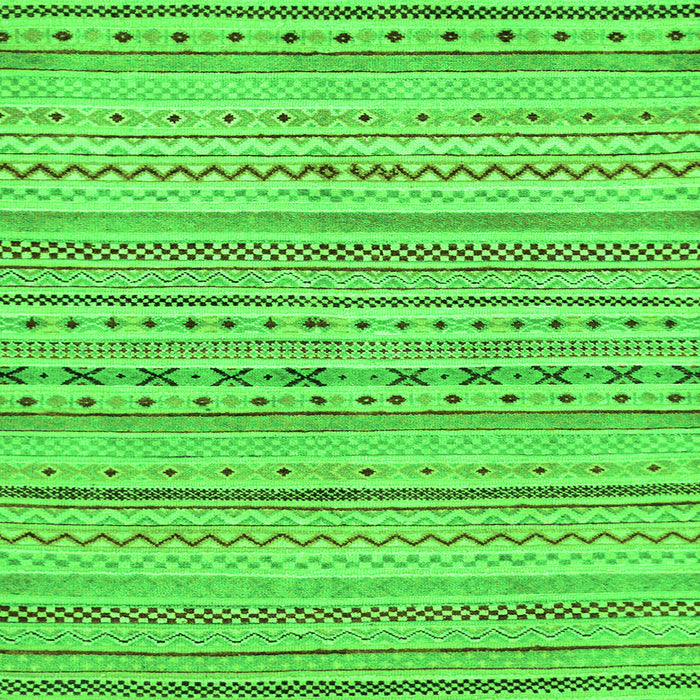 Square Abstract Green Modern Rug, abs2186grn