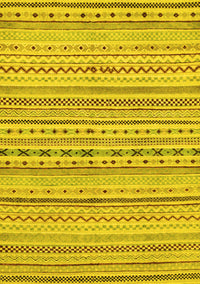 Abstract Yellow Modern Rug, abs2186yw