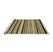 Sideview of Machine Washable Abstract Metallic Gold Rug, wshabs2187