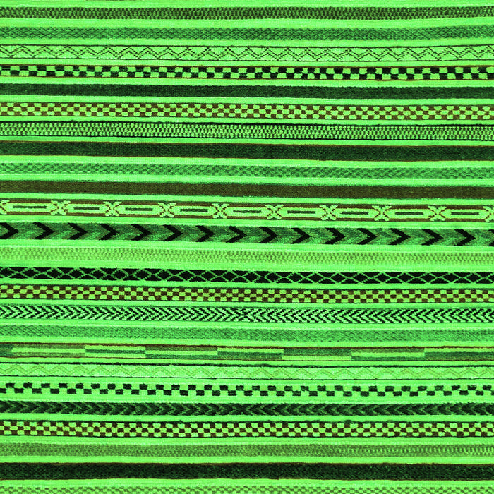 Square Machine Washable Abstract Green Modern Area Rugs, wshabs2187grn