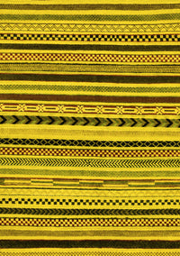 Abstract Yellow Modern Rug, abs2187yw