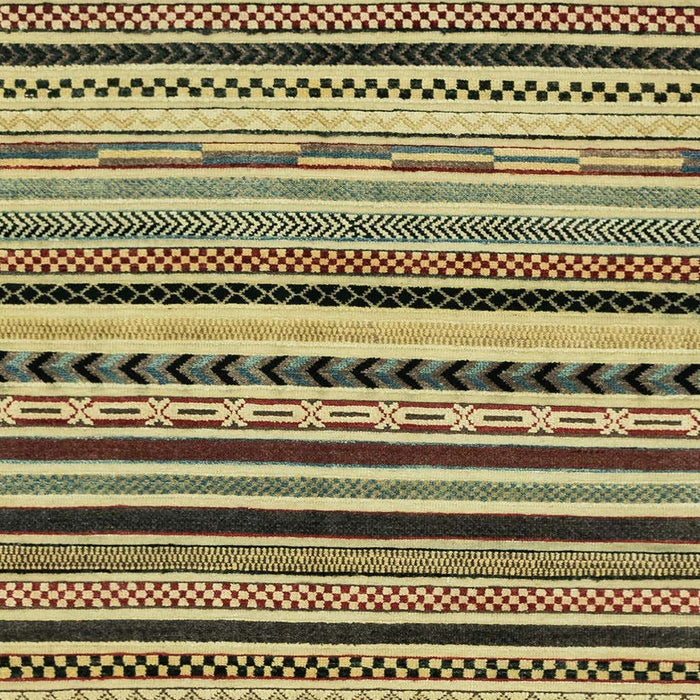 Machine Washable Abstract Metallic Gold Rug, wshabs2187