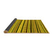 Sideview of Abstract Yellow Modern Rug, abs2187yw