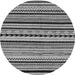 Round Machine Washable Abstract Gray Modern Rug, wshabs2187gry