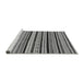 Sideview of Machine Washable Abstract Gray Modern Rug, wshabs2187gry