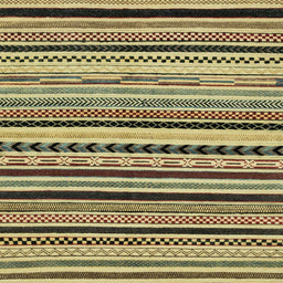 Square Machine Washable Abstract Metallic Gold Rug, wshabs2187