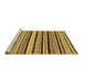 Sideview of Machine Washable Abstract Brown Modern Rug, wshabs2187brn