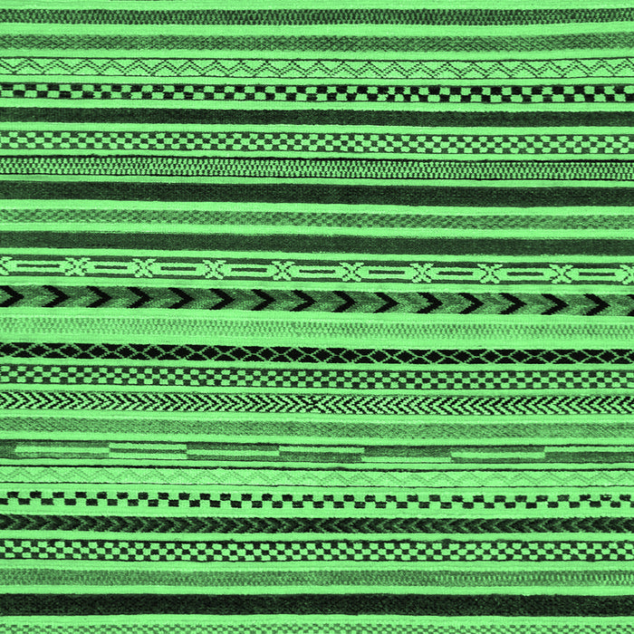 Square Machine Washable Abstract Emerald Green Modern Area Rugs, wshabs2187emgrn