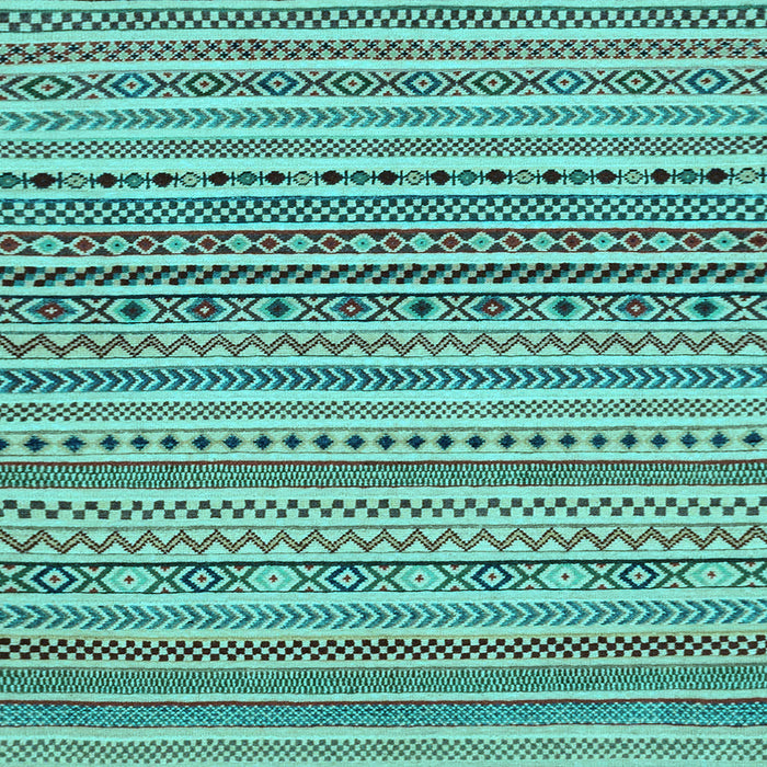 Square Abstract Light Blue Modern Rug, abs2188lblu