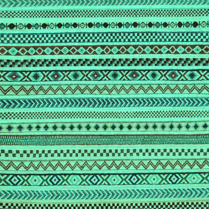 Machine Washable Abstract Turquoise Modern Area Rugs, wshabs2188turq