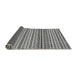 Sideview of Abstract Gray Modern Rug, abs2188gry