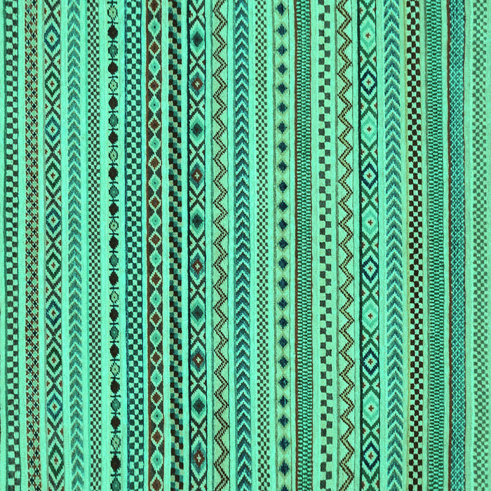 Square Machine Washable Abstract Turquoise Modern Area Rugs, wshabs2188turq