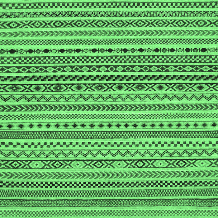 Square Abstract Emerald Green Modern Rug, abs2188emgrn