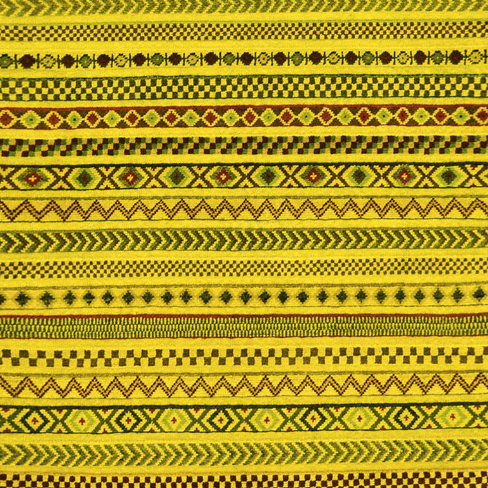 Machine Washable Abstract Yellow Modern Rug, wshabs2188yw