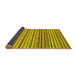 Sideview of Abstract Yellow Modern Rug, abs2188yw