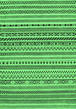 Abstract Emerald Green Modern Rug, abs2188emgrn