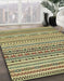 Machine Washable Abstract Oak Brown Rug in a Family Room, wshabs2188