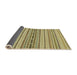 Sideview of Abstract Metallic Gold Modern Rug, abs2189