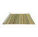 Sideview of Machine Washable Abstract Metallic Gold Rug, wshabs2189