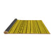 Sideview of Abstract Yellow Modern Rug, abs2189yw