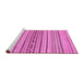 Sideview of Machine Washable Abstract Pink Modern Rug, wshabs2189pnk