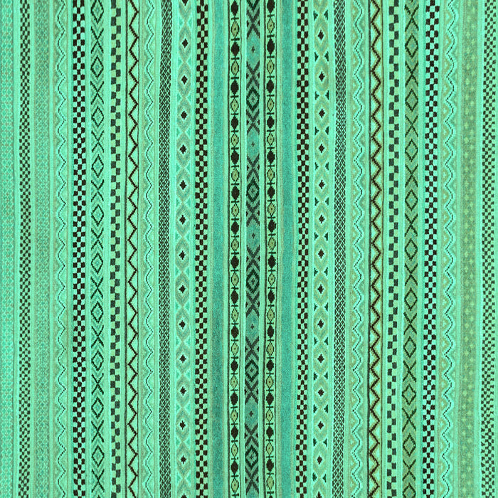 Square Abstract Turquoise Modern Rug, abs2189turq