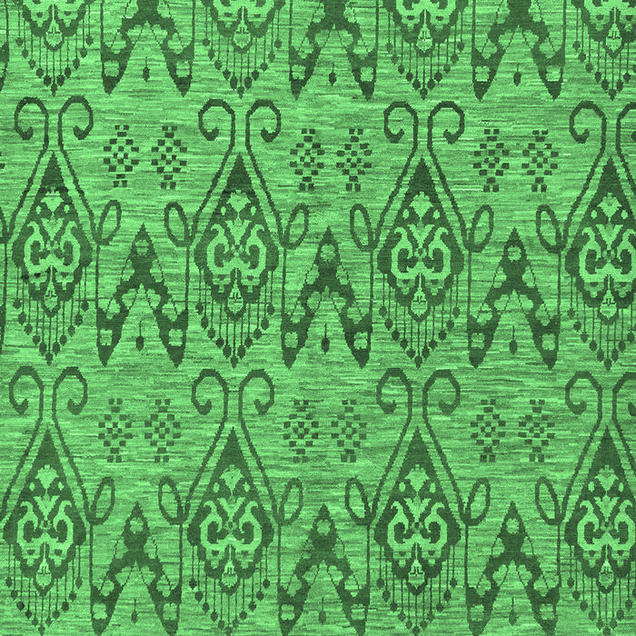 Machine Washable Abstract Emerald Green Modern Area Rugs, wshabs218emgrn