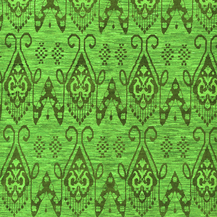 Machine Washable Abstract Green Modern Area Rugs, wshabs218grn