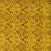 Square Abstract Yellow Modern Rug, abs218yw