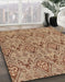 Machine Washable Abstract Red Rug in a Family Room, wshabs218