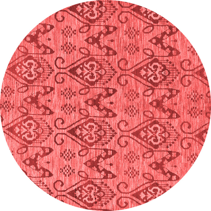 Machine Washable Abstract Red Modern Rug, wshabs218red
