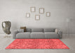 Modern Red Washable Rugs