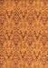 Abstract Orange Modern Rug, abs218org