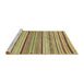 Sideview of Machine Washable Abstract Light Brown Rug, wshabs2190