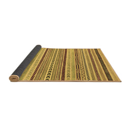 Sideview of Abstract Brown Modern Rug, abs2190brn