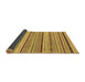 Sideview of Abstract Brown Modern Rug, abs2190brn